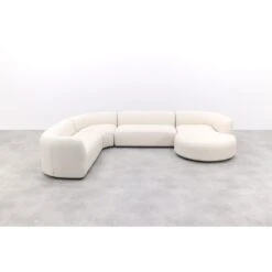 Madeira Ronde U-vorm Hoekbank + Chaise Longue Links - Naturel Sunbrella -Meubelwinkel d2b1e0903e604f7895946eec0a04581f