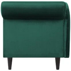 LUIRO - Chaise Longue - Groen - Rechterzijde - Fluweel -Meubelwinkel d421f40d12794524abdde1ee24550d51
