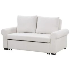 SILDA - Slaapbank - Lichtbeige - Polyester -Meubelwinkel d85649e272a8426eb7164c8ea2d2d890