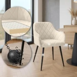 CLP Eetkamerstoel Monett Fluweel - Creme 12 CLP Eetkamerstoel Monett Fluweel - Creme -Meubelwinkel d881b8de67d44f9ea903e5dd82e23ac8