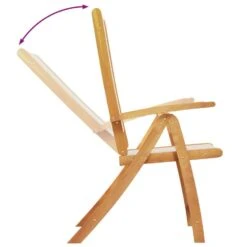 VidaXL - Tuinstoelen - Inklapbaar - Massief Acaciahout En Textileen - 4 Stuks -Meubelwinkel d8cb6a7166204a86a279ecbd2d18d062