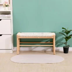 Bank Met Opbergruimte Van Massief Grenen En Touw -Meubelwinkel d9266fc19a2048768f5c022795833925