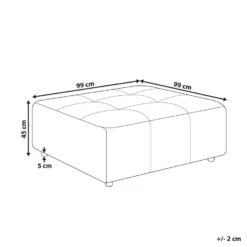 INNVIK - Ottomaan - Lichtbeige - Polyester -Meubelwinkel dd6fe50c837a4847b39decf6eed51501