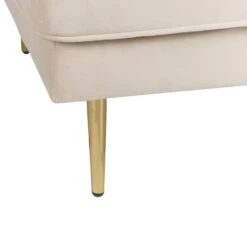 MIRAMAS - Chaise Longue - Beige - Linkerzijde - Fluweel -Meubelwinkel df1863acb3f542dabd47b70648ba1ad0