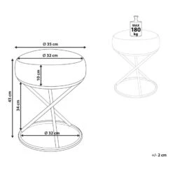 PRESHO - Hocker - Grijs - Bouclé 12 PRESHO - Hocker - Grijs - Bouclé -Meubelwinkel e0b7679ed2ed48f1b880b8934f983f4a
