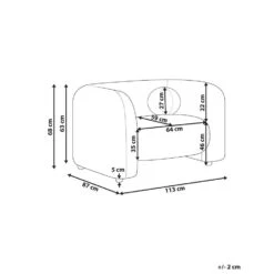LEIREN - Fauteuil - Taupe - Polyester 13 LEIREN - Fauteuil - Taupe - Polyester -Meubelwinkel e1df5189ceed46aaa21b71ee8ba8dac5