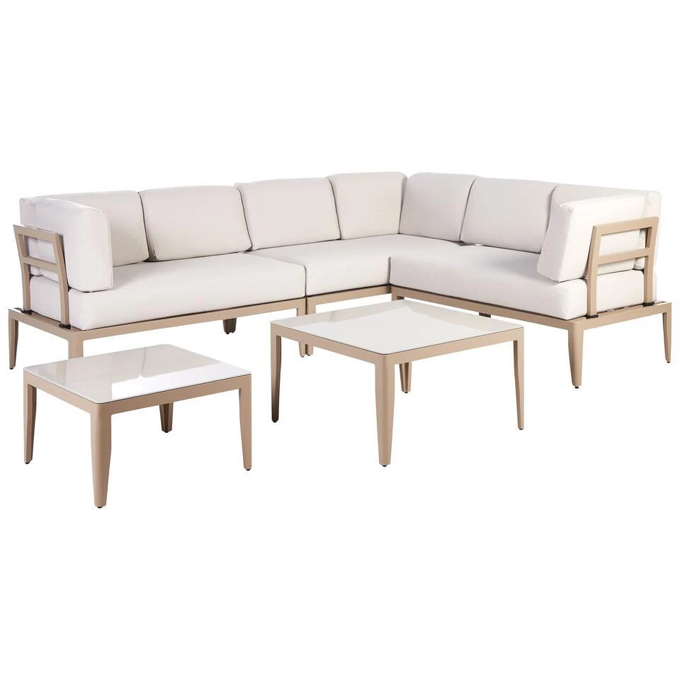RIMA III - Loungeset Voor 6 - Lichtbeige - Aluminium 9 RIMA III - Loungeset Voor 6 - Lichtbeige - Aluminium - Afbeelding 7