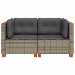 VidaXL - Tuinbank - Grijs - Poly Rattan - 2 Stuks 14 VidaXL - Tuinbank - Grijs - Poly Rattan - 2 Stuks -Meubelwinkel e2629a246bb44e54b27fe5f72ab08a97