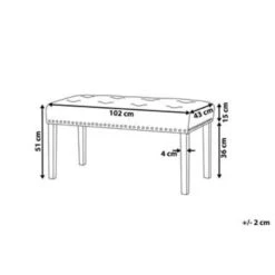 Beliani Hocker YORKTON - Blauw Fluweel -Meubelwinkel e29d5bc3888e4c8fb1d6a742792551d5