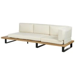 MYKONOS - Loungeset Voor 5 - Crème - Acaciahout -Meubelwinkel e607094323854ffeb40497b288e73bcf