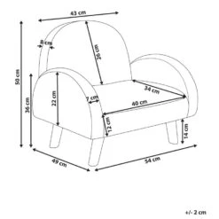 OMBO - Kinderfauteuil - Lichtblauw - Bouclé 15 OMBO - Kinderfauteuil - Lichtblauw - Bouclé -Meubelwinkel e7d0ad692508499580c262787b46b031