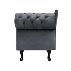 NIMES - Chaise Longue - Grijs - Rechterzijde - Fluweel 22 NIMES - Chaise Longue - Grijs - Rechterzijde - Fluweel -Meubelwinkel e9e4e4995f234393a3acbae7f8dcf26e