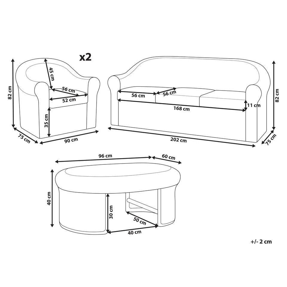 LIVADEIA - Loungeset 5-zits - Natuurlijk - Rotan 5 LIVADEIA - Loungeset 5-zits - Natuurlijk - Rotan - Afbeelding 3