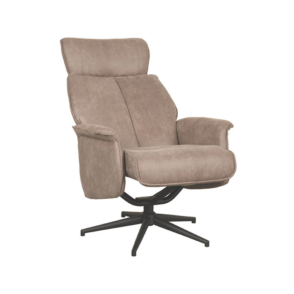 LABEL51 Fauteuil Verdal - Taupe - Micro Suede - 79x77x109 Cm 4 LABEL51 Fauteuil Verdal - Taupe - Micro Suede - 79x77x109 Cm - Afbeelding 2