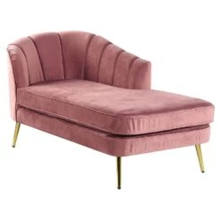 ALLIER - Chaise Longue - Roze - Linkerzijde - Fluweel -Meubelwinkel eae0151e5f684af18d779f9cb0d52294