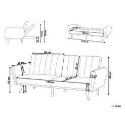 VIMMERBY - Slaapbank - Lichtbeige - Polyester -Meubelwinkel edd2153a8fae44e1a7b8dacfc65e7d6f