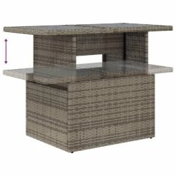 VidaXL 6-delige Loungeset Voor 5 Met Kussens & Verstelbaar Salontafel - Gris 20 VidaXL 6-delige Loungeset Voor 5 Met Kussens & Verstelbaar Salontafel - Gris -Meubelwinkel f0e7a34415d642f2bb54483cd2f63874