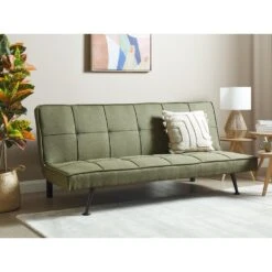 HASLE - Slaapbank 3-zits - Olijfgroen - Polyester -Meubelwinkel f10a7543d36c44009f5436f1f4c5872e