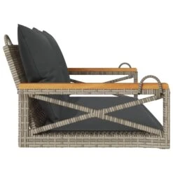VidaXL - Schommelbank - Grijs - Poly Rattan - 62 X 109 X 40 Cm 15 VidaXL - Schommelbank - Grijs - Poly Rattan - 62 X 109 X 40 Cm -Meubelwinkel f176756e51e345d494e6acfc97a38197