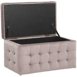 MICHIGAN - Ottomaan - Roze - Fluweel -Meubelwinkel f3d5819eb01f468281698a5f4a657df8