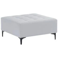 ABERDEEN - Ottomaan - Lichtgrijs - Fluweel -Meubelwinkel f3e5de91581946c7ab8d16a47962668d