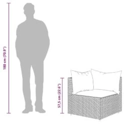 VidaXL - Tuinhoekbank - Zwart - Poly Rattan - Met Kussens 19 VidaXL - Tuinhoekbank - Zwart - Poly Rattan - Met Kussens -Meubelwinkel f43159b04124498db95471c66fa0f002