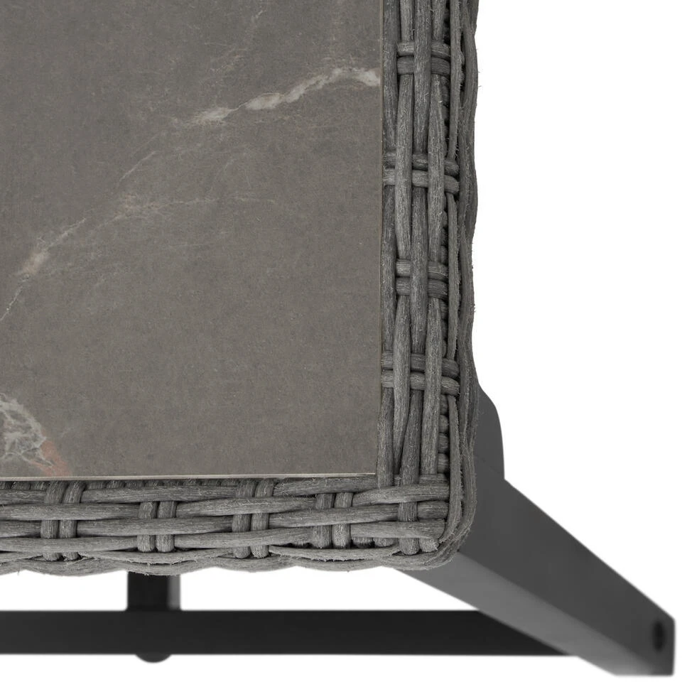 Tectake Wicker Bartafel Kutina Met 4 Stoelen Latina, Grijs 12 Tectake Wicker Bartafel Kutina Met 4 Stoelen Latina, Grijs - Afbeelding 10