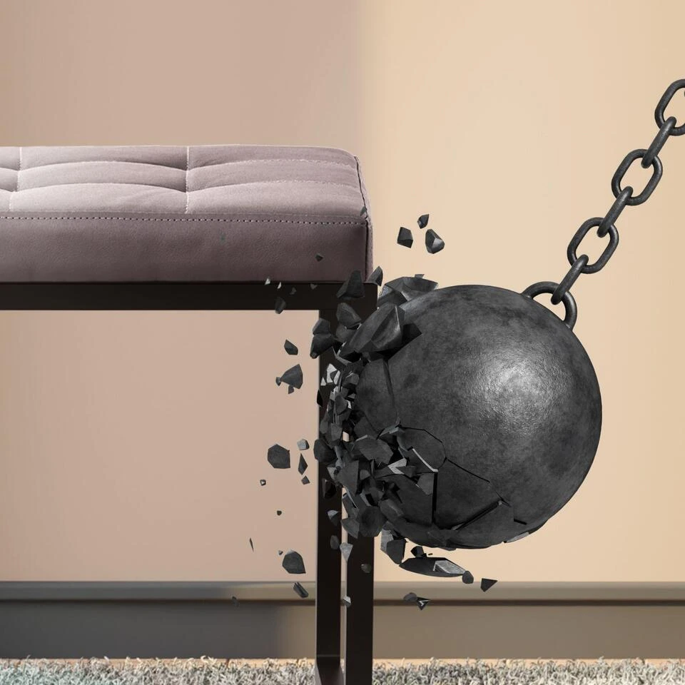 CLP 2-zits Bankje Barci 100 Cm - Grijs 6 CLP 2-zits Bankje Barci 100 Cm - Grijs - Afbeelding 4