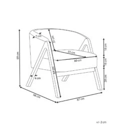 SKEI - Fauteuil - Wit - Bouclé -Meubelwinkel f64c5960b9c94abe99990642fb757917