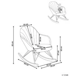 SKALE - Schommelstoel - Taupe - Polyester -Meubelwinkel f7f55cc19bde4aa8be31c2e5122605e7