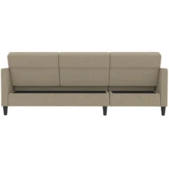 Hartford - 3-zits Hoekslaapbank In Cappuchino Stof -Meubelwinkel f949764050a14fa79eada780a15875ff