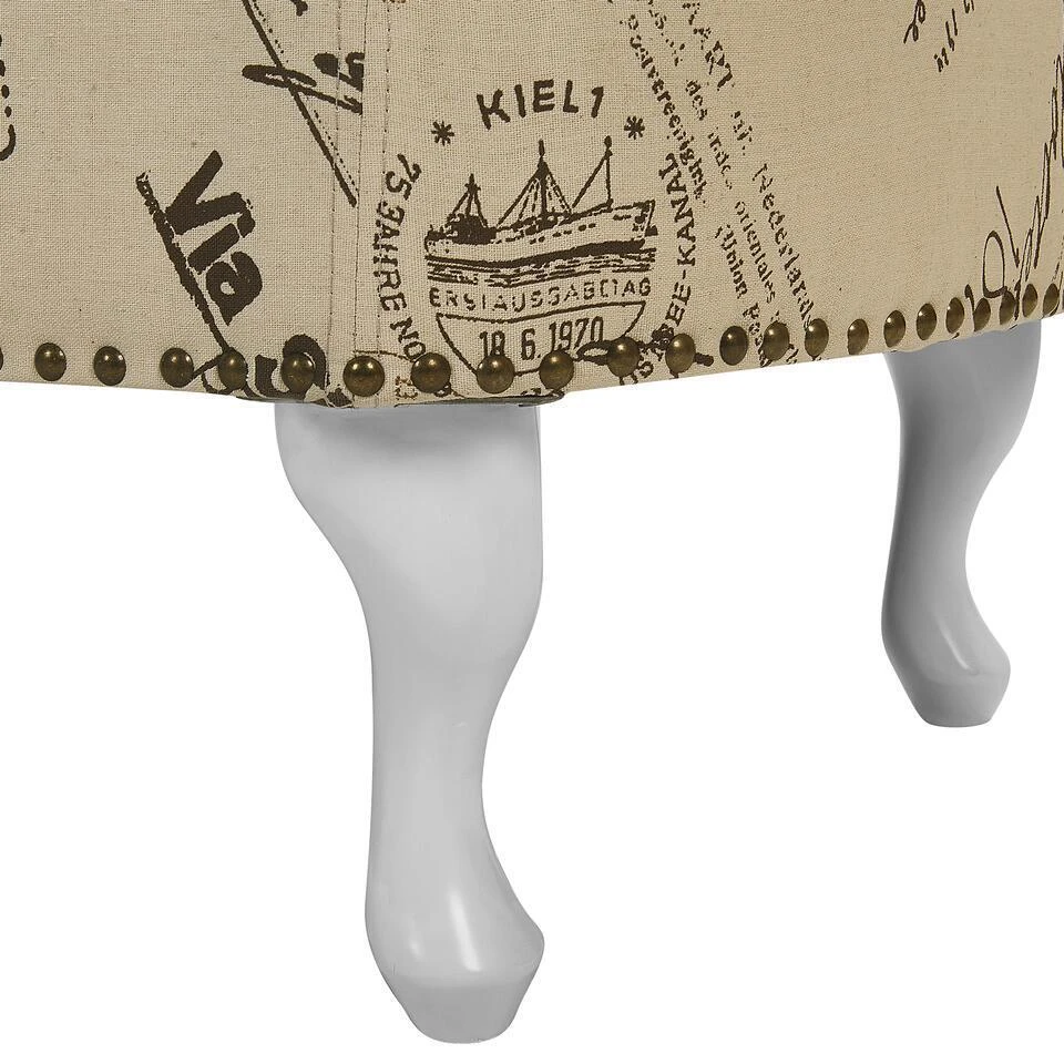 NIMES - Chaise Longue - Beige - Linkerzijde - Polyester 11 NIMES - Chaise Longue - Beige - Linkerzijde - Polyester - Afbeelding 9