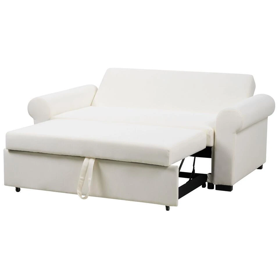 SILDA - Slaapbank - Crème - Polyester 11 SILDA - Slaapbank - Crème - Polyester - Afbeelding 9