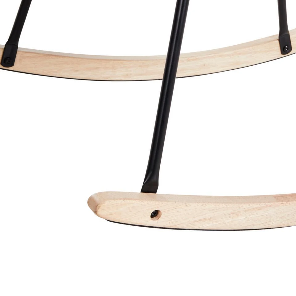 VIKEN - Schommelstoel - Taupe - Polyester 10 VIKEN - Schommelstoel - Taupe - Polyester - Afbeelding 8