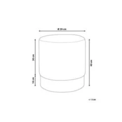 Beliani Poef SOPHIA - Grijs Fluweel -Meubelwinkel ffd2eed903e94906830cf32830f609fe