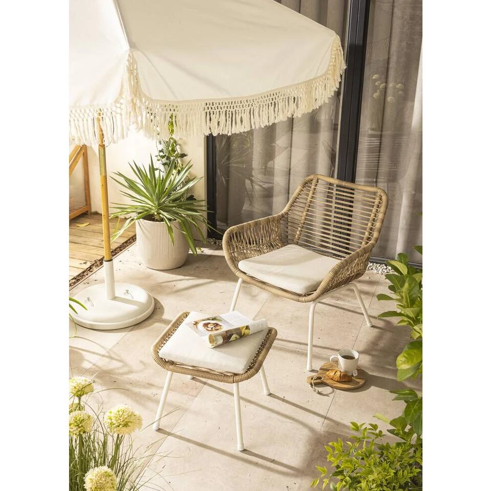 Voetenbank Grand - Wicker Naturel - 38x47x42 Cm 8 Voetenbank Grand - Wicker Naturel - 38x47x42 Cm - Afbeelding 6